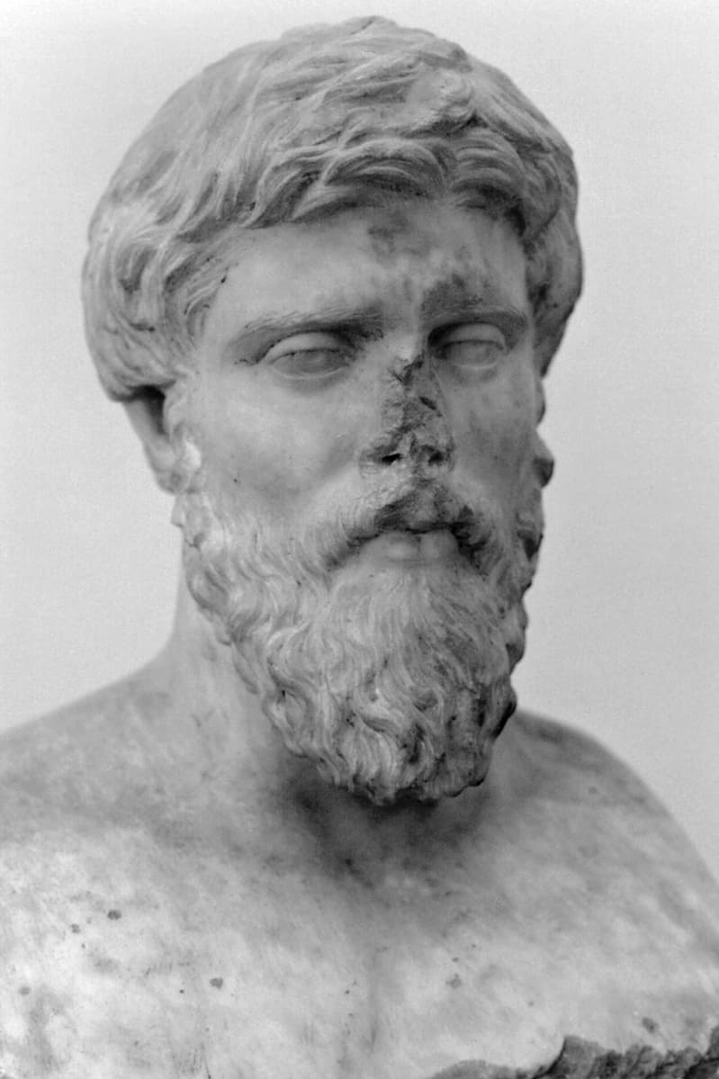 Marble bust traditionally identified as Plutarch, Delphi Archaeological Museum